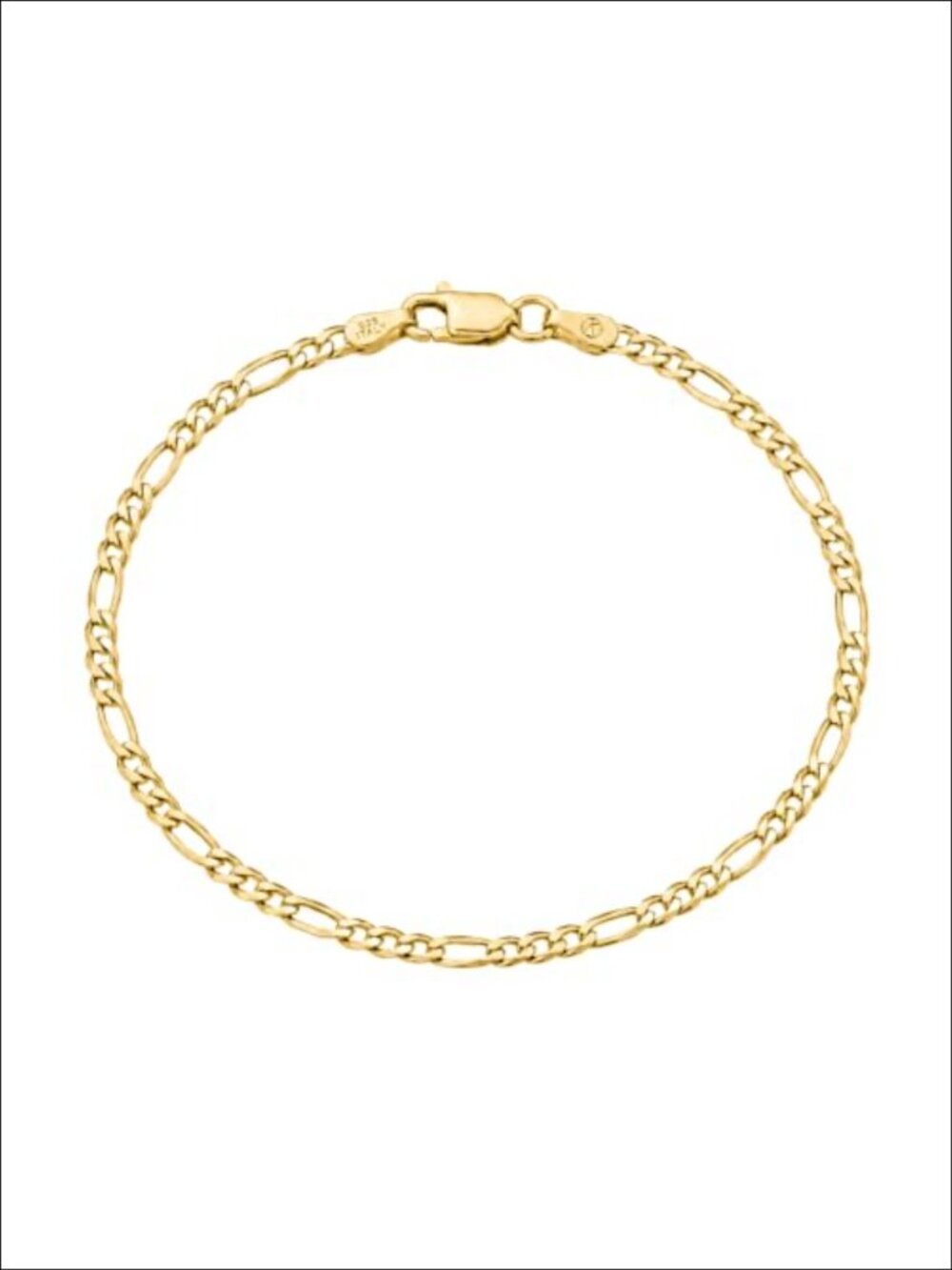 18K Gold Plated 925 Sterling Silver Chain Bracelet Women Italian Link